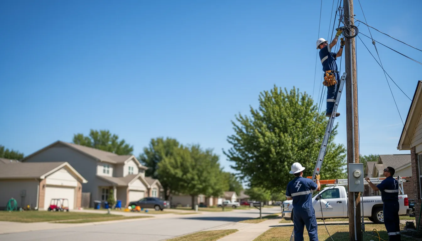 Residential electrician providing installation services in Kenna, WV